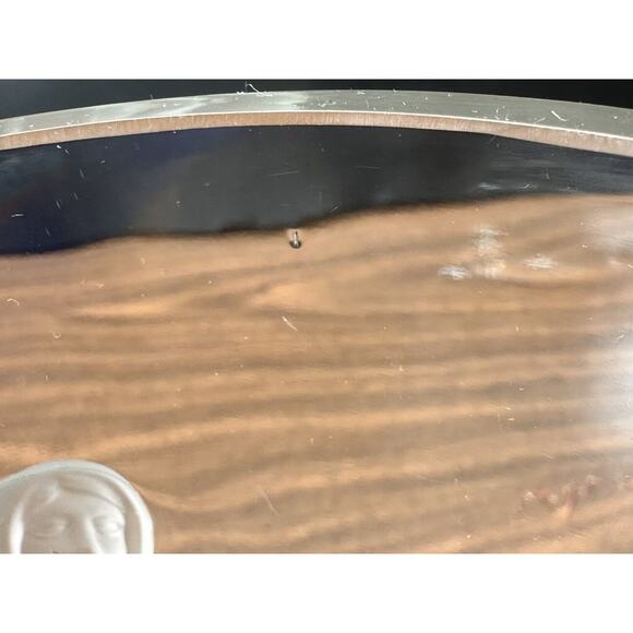 Vintage Verlys Crystal Glass Vase Raised Seasons SPRING Signed Carl Schmitz 1940 - Picture 10 of 13